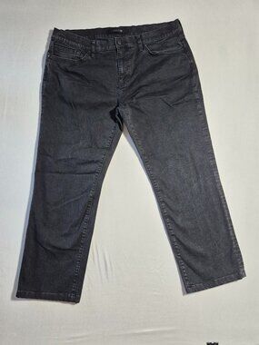 Joes Jeans Mens 38 The Brixton Slim Straight Pants Faded Black Stretch BXR8229